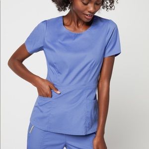 JAANUU PEPLUM TOP - Ceil Blue - XS